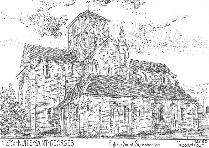 N 21034 - NUITS ST GEORGES - église st symphorien